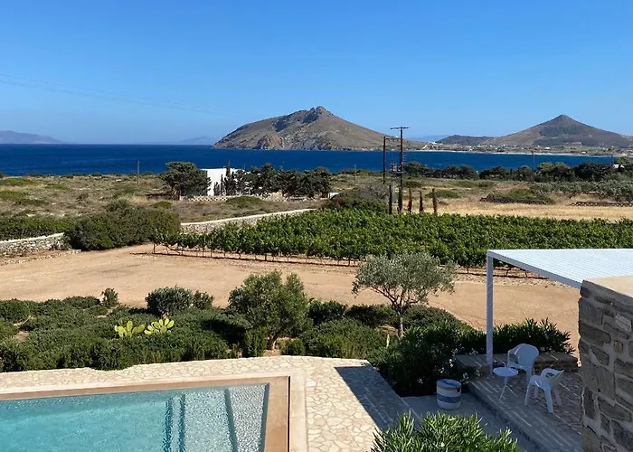 Paros Isterni Magnifique Avec Piscine Vue Mer, A 3 Min De La