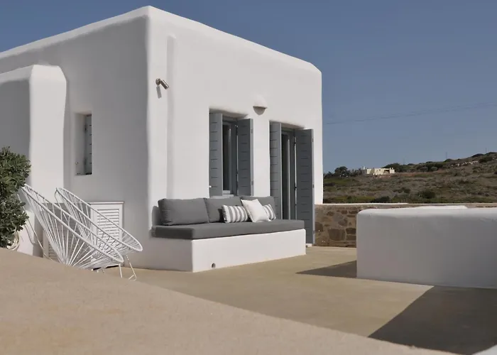 Vila Paros Isterni Magnifique Avec Piscine Vue Mer, A 3 Min De La